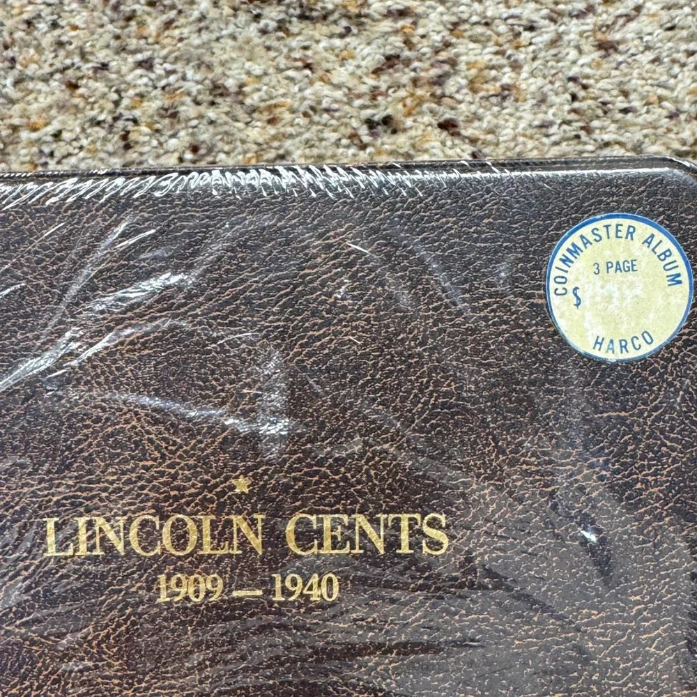 Harco Coinmaster Lincoln Cents Album 1909-1940 Vintage Sealed 3‎ Page Binder